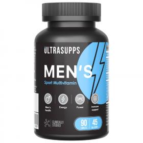 Ultrasupps Витаминно-минеральный комплекс для мужчин Mens Sport Multivitamin, 90 каплет. фото