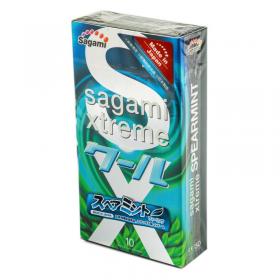 Sagami Презервативы латексные со вкусом мяты Xtreme Mint, 10 шт. фото