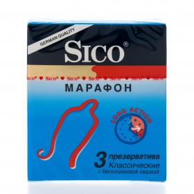 Sico Презервативы  3 Марафон классические, 3 шт. фото