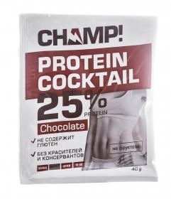 Леовит Коктейль Champ протеиновый шоколадный 40 г. фото