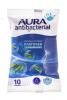 Аура Влажные носовые платочки Antibacterial pocket-pack 10 шт (Aura, Влажные салфетки) фото 2