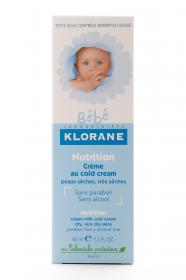 Klorane Питательный детский крем с колд-кремом и календулой 40 мл. фото