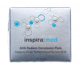 Inspira Cosmetics Эксфолиирующие диски ежедневного использования с AHA-кислотами для обновления и сияния кожи AHA Radiant Complexion Pads, 40 шт. фото