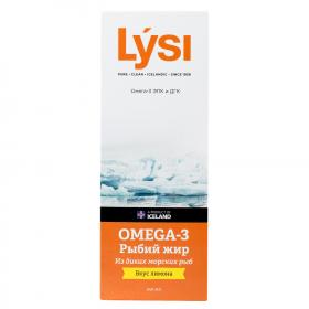 Lysi Рыбий жир омега-3 со вкусом лимона, 240 мл. фото
