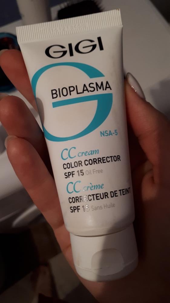 Сс крем с спф. Cc Gigi Bioplasma. Джи Джи СС крем биоплазма. Gigi Bioplasma NSA-5 Cream SPF 15 75 мл. Gigi крем для коррекции кожи Bioplasma.