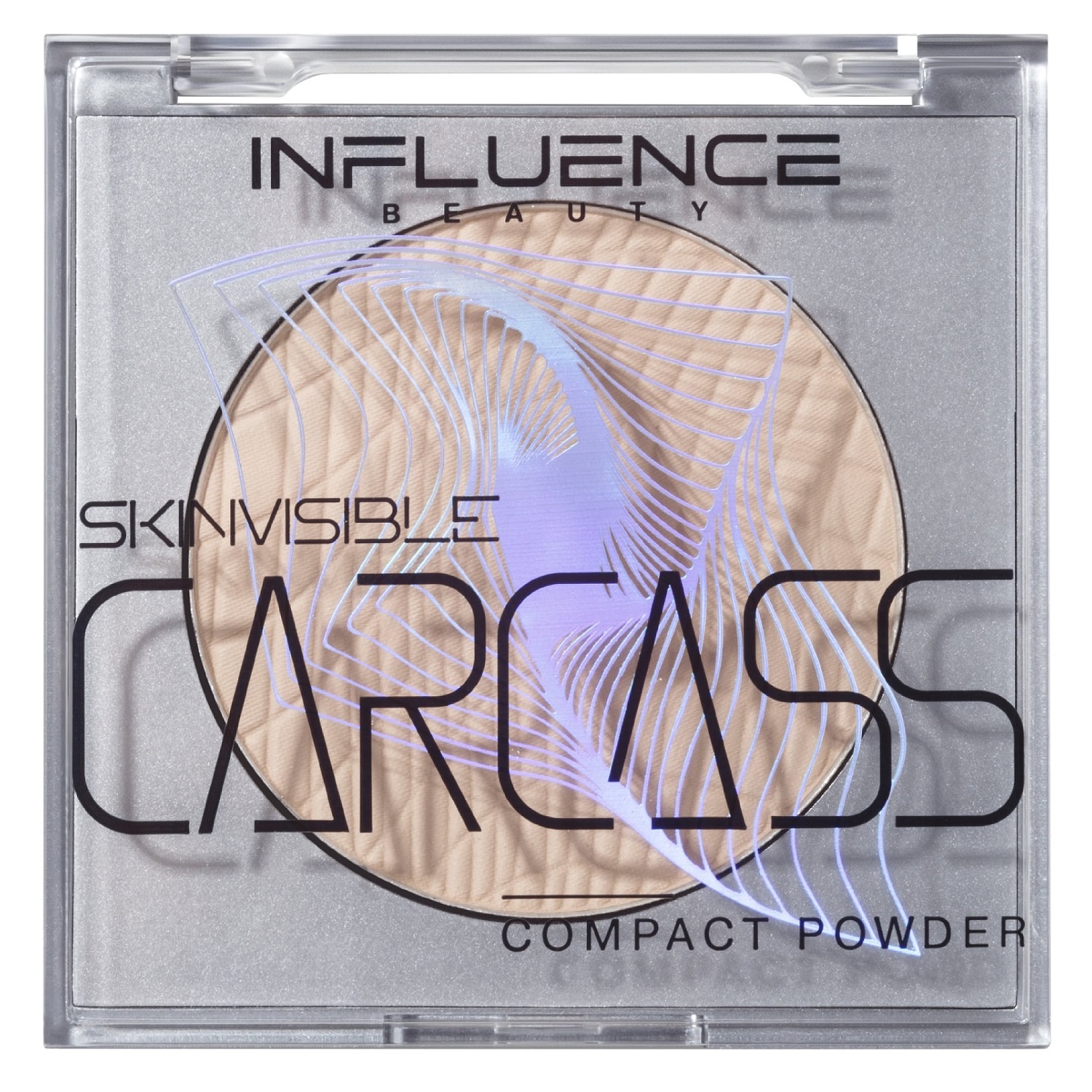 INFLUENCE beauty Легкая компактная пудра Skinvisible Carcass, тон 03: бежевый, 4,2 г (INFLUENCE beauty, Лицо)