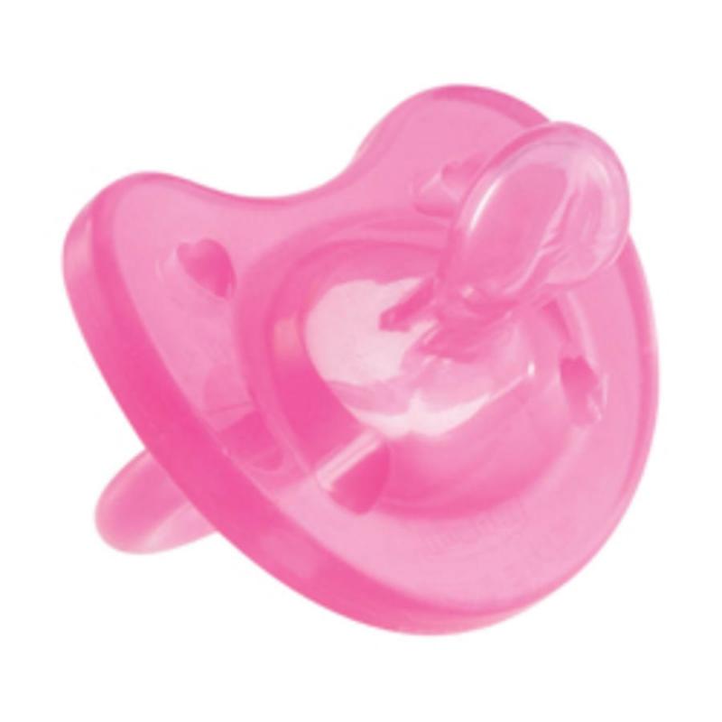 Пустышка силиконовая от 0 до 6 месяцев цвет розовый 1 шт. (Chicco, Physio Soft)
