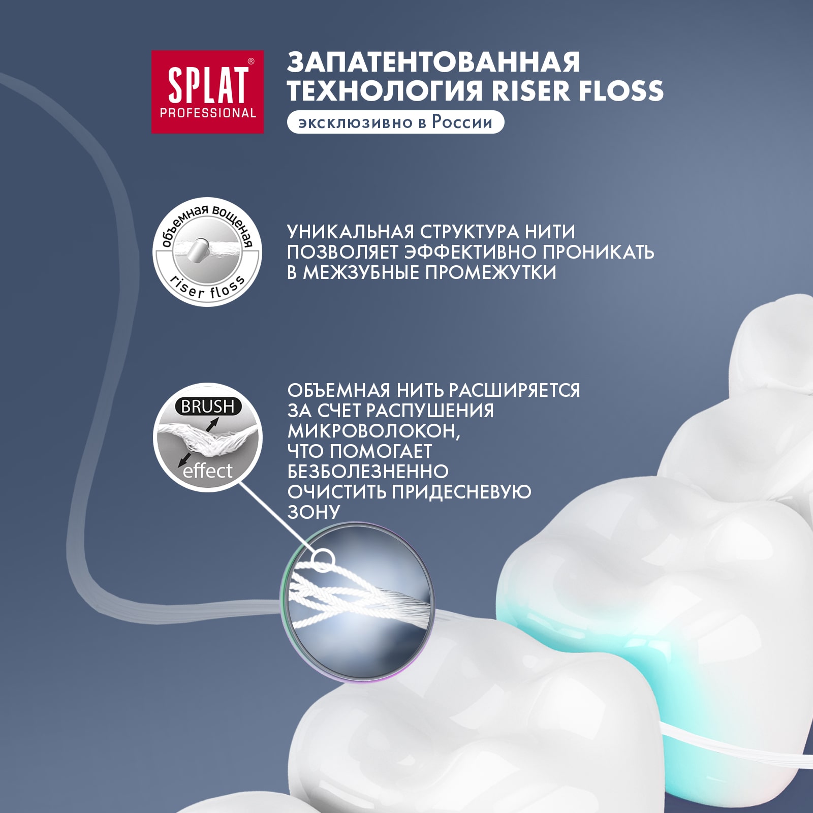 Сплат Объемная зубная нить DentalFloss с ароматом клубники 14+, 30 м (Splat, Professional) Сплат Объемная зубная нить DentalFloss с ароматом клубники 14+, 30 м (Splat, Professional) фото 4