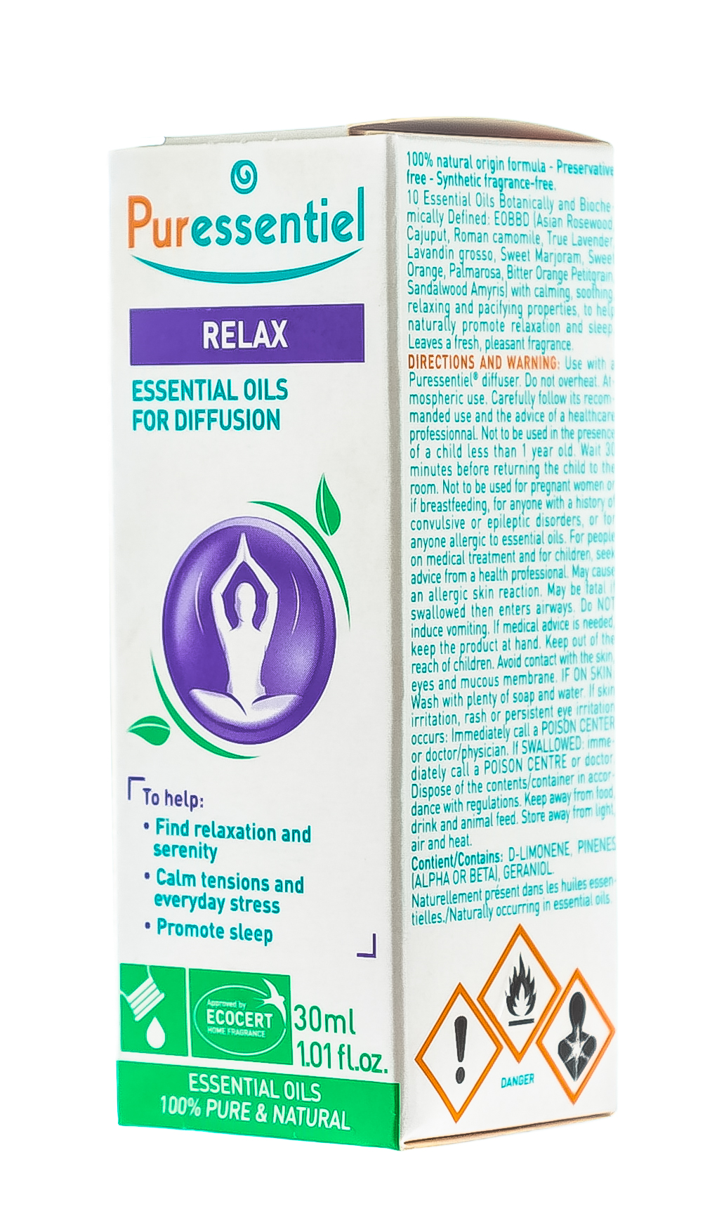 Пюресансьель Комплекс эфирных масел дзен 30 мл (Puressentiel, Отдых и Релакс) фото 1