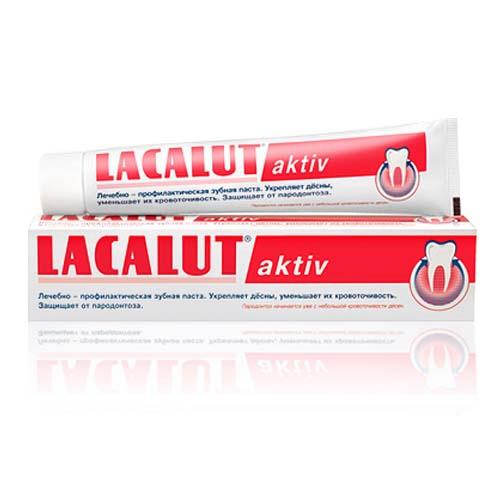 Лакалют Зубная паста Lacalut Актив 75 мл (Lacalut, Кровоточивость десен) фото 0