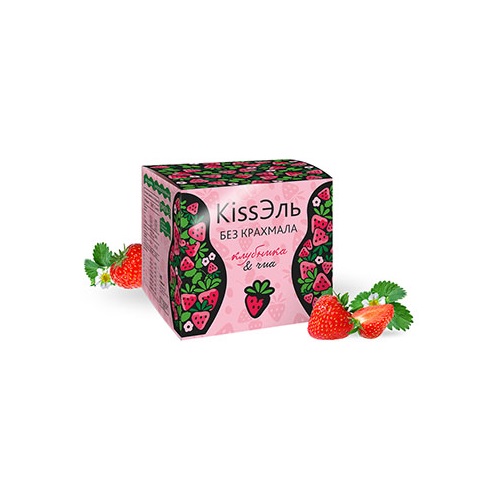  Кисель серии kissЭль БЕЗ КРАХМАЛА, клубника,  порция 14 гр (Сибирская клетчатка, Здоровое питание) фото 1