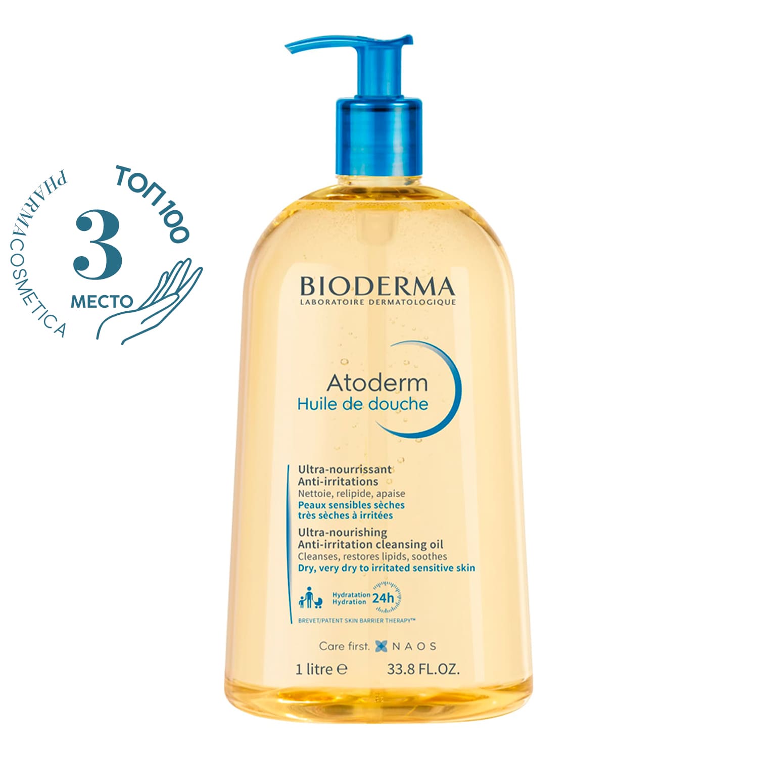 Bioderma Увлажняющее масло для душа, 1 л (Bioderma, Atoderm)