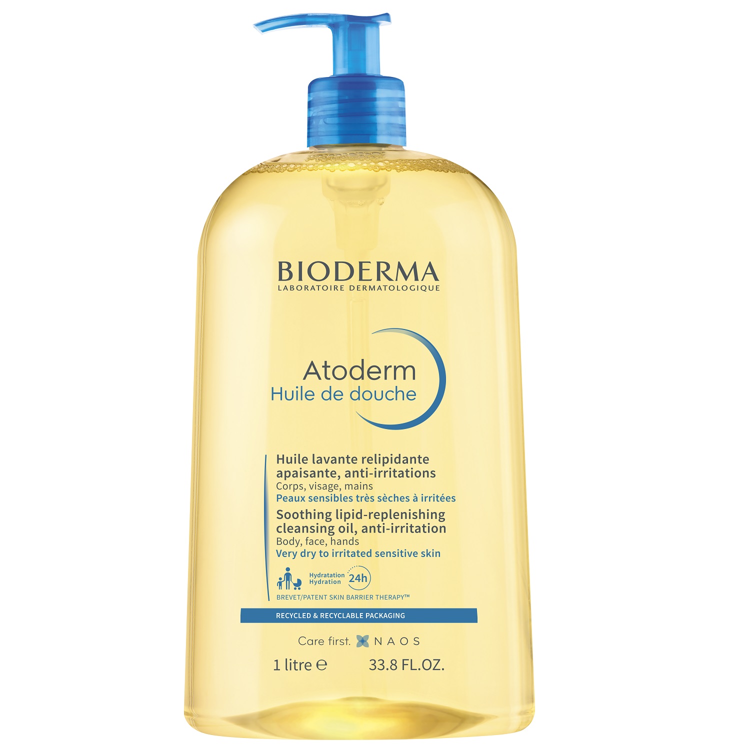 Биодерма Увлажняющее масло для душа, 1 л (Bioderma, Atoderm) фото 9