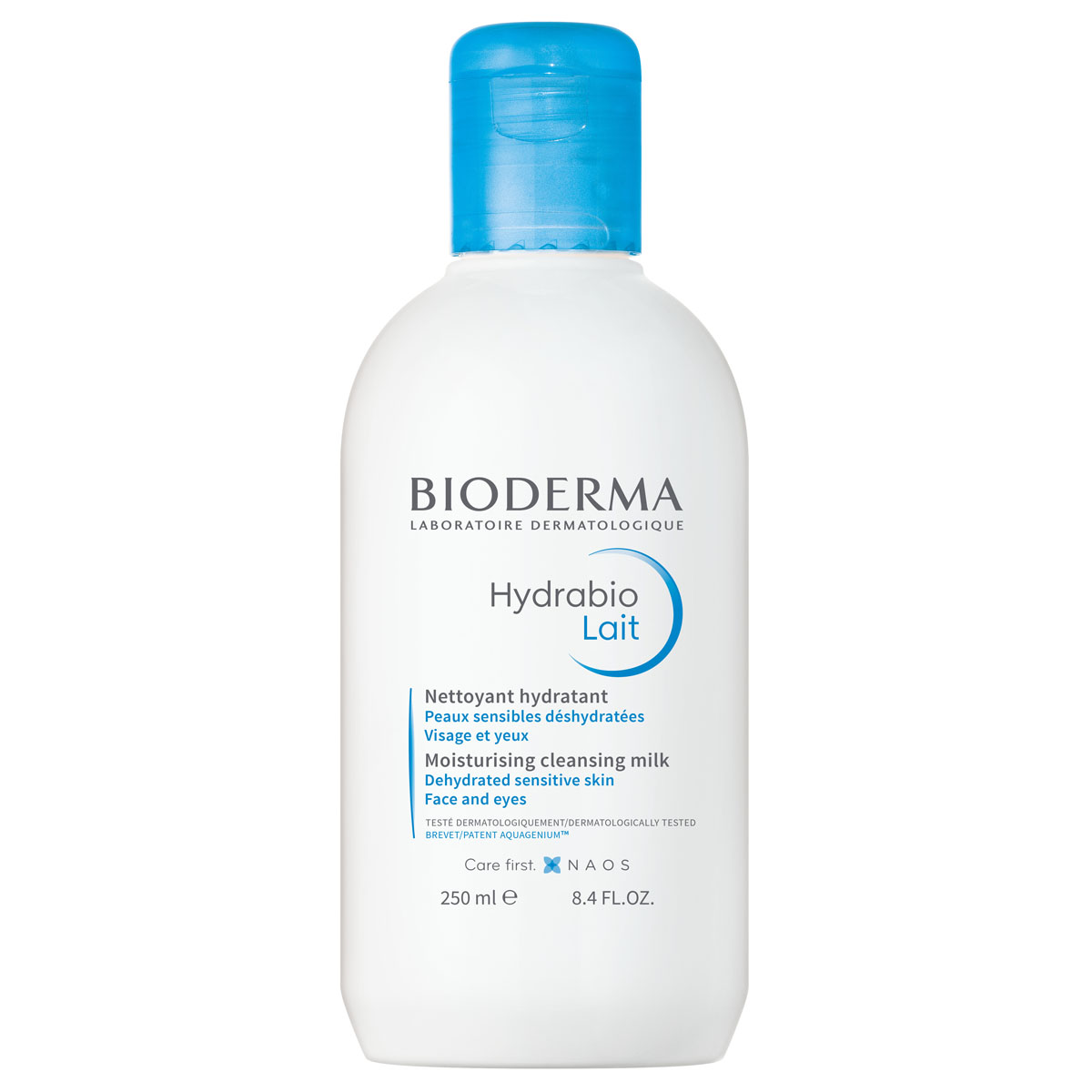 Биодерма Увлажняющее молочко для очищения сухой и обезвоженной кожи, 250 мл (Bioderma, Hydrabio) фото 0