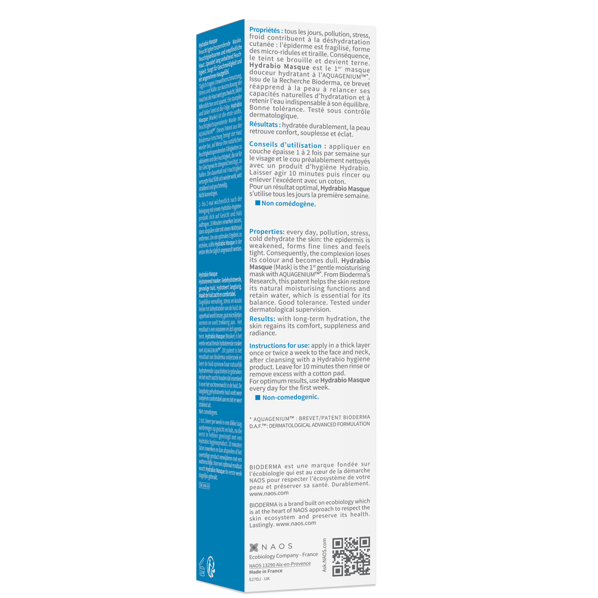Биодерма Увлажняющая маска для обезвоженной кожи, 75 мл (Bioderma, Hydrabio) Биодерма Увлажняющая маска для обезвоженной кожи, 75 мл (Bioderma, Hydrabio) фото 4