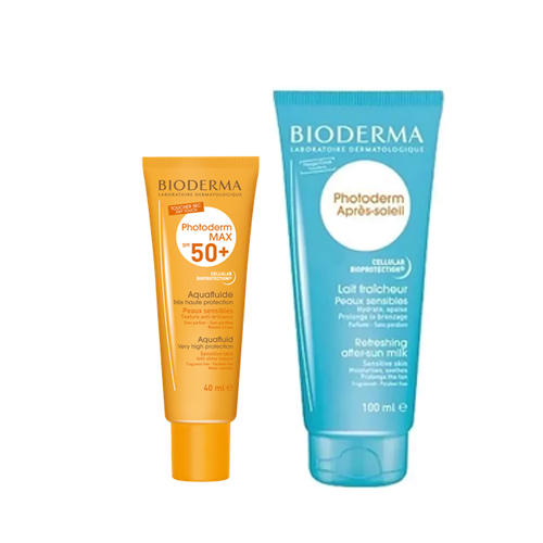 Биодерма Набор Фотодерм: Max Аквафлюид SPF 50+, 40 мл + Молочко после солнца Фотодерм 100 мл (Bioderma, Photoderm) фото 0