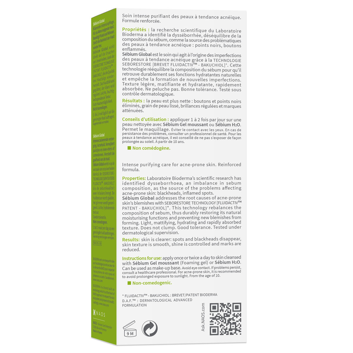 Биодерма Крем против воспалений и черных точек Global, 30 мл (Bioderma, Sebium) Биодерма Крем против воспалений и черных точек Global, 30 мл (Bioderma, Sebium) фото 8