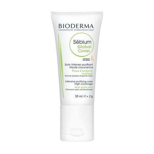 Биодерма Себиум Глобаль Cover Крем Оздоравливающий, маскирующий уход 30 мл + 2 г (Bioderma, Sebium (Bioderma, Sebium) фото 1
