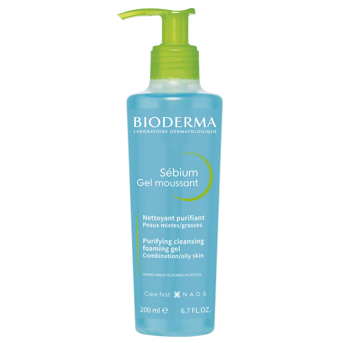 Bioderma Очищающий гель-мусс с помпой для жирной и проблемной кожи, 200 мл (Bioderma, Sebium) очищающий мусс 0 bioderma abcderm 200 мл