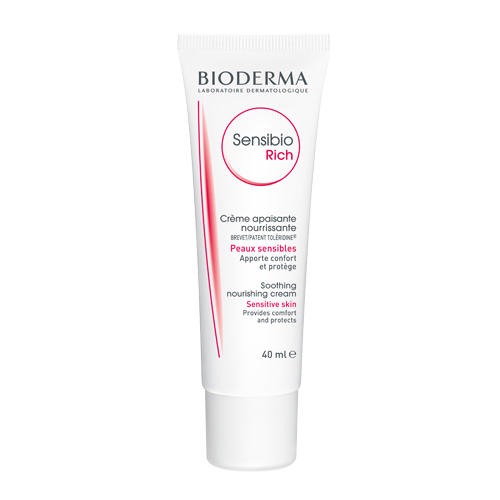 Bioderma Увлажняющий крем Rich для сухой чувствительной кожи, 40 мл (Bioderma, Sensibio)