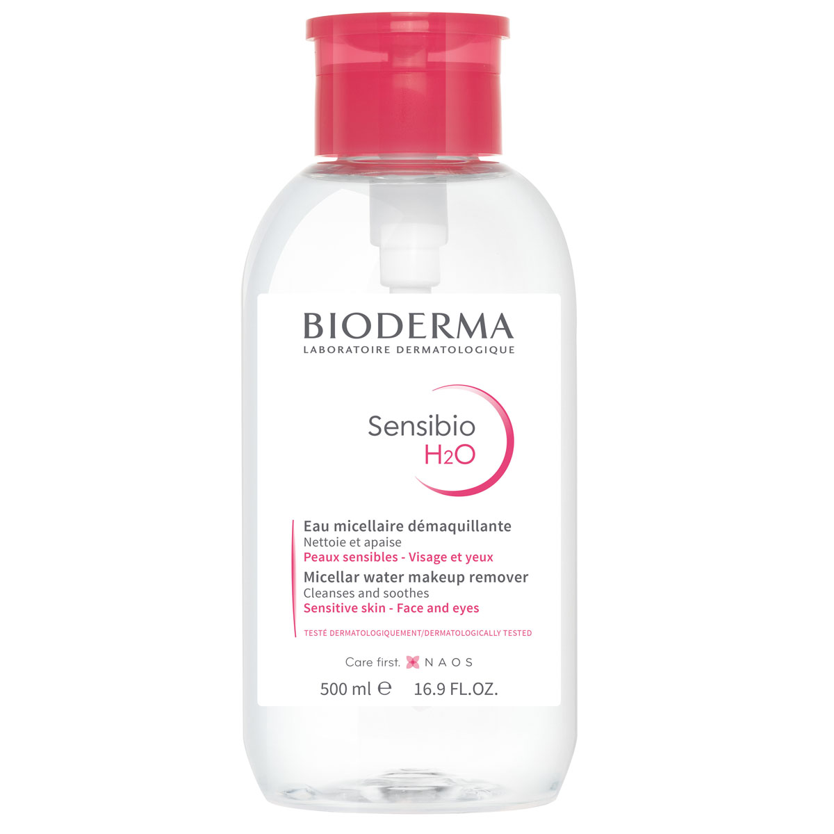 Биодерма Мицеллярная вода для чувствительной кожи с помпой, 500 мл (Bioderma, Sensibio) фото 0