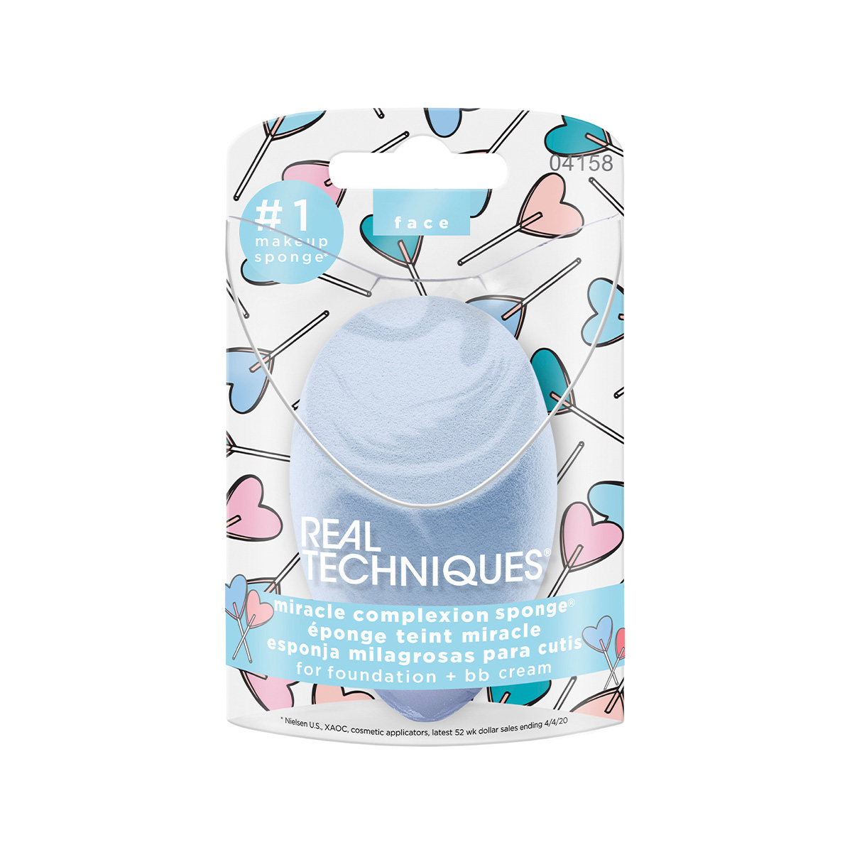 Реал Техникс Спонж для макияжа голубого оттенка Miracle Complexion Limited Edition, 1 шт (Real Techniques, Love IRL) фото 1