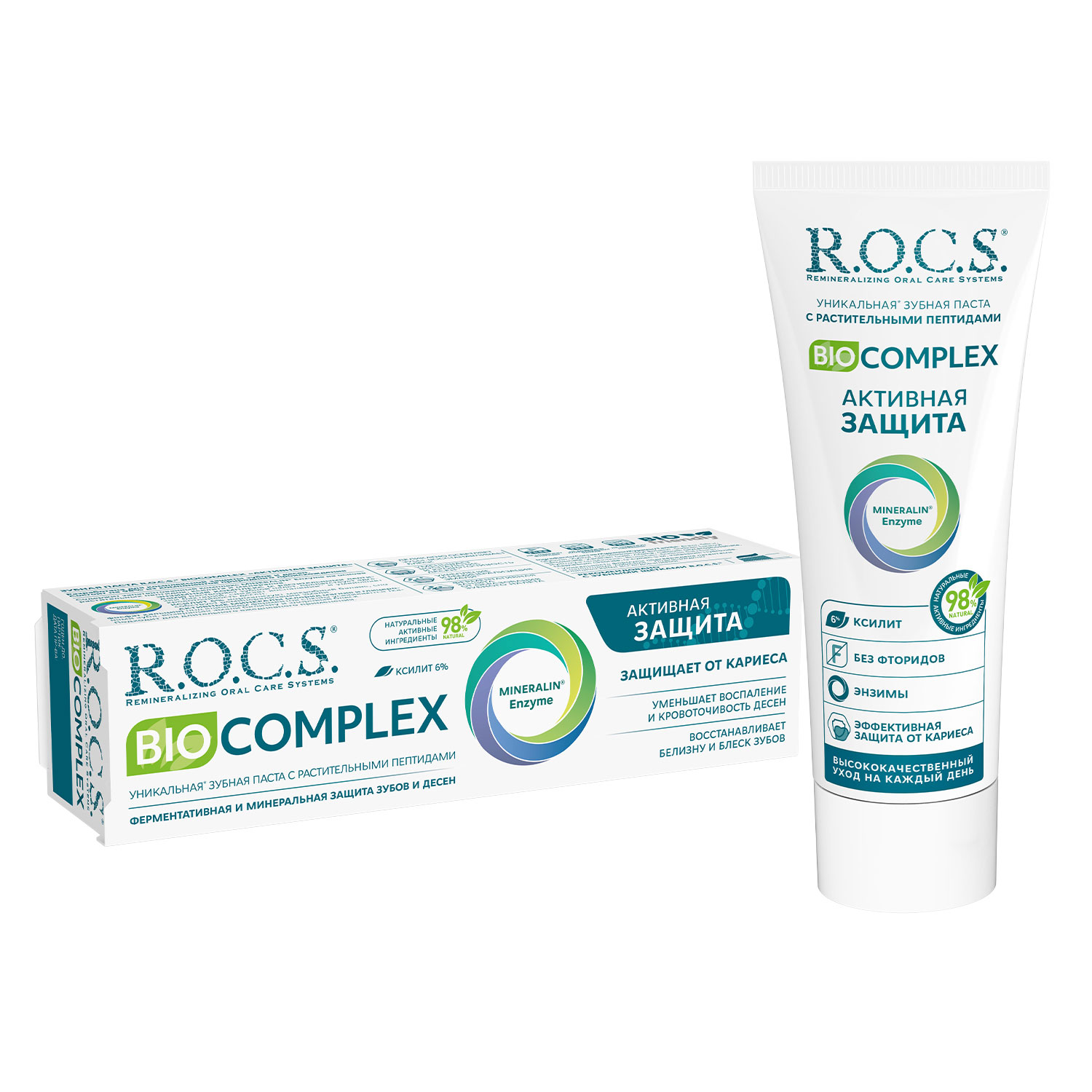 Рокс Зубная паста Biocomplex  Рокс Зубная паста Biocomplex