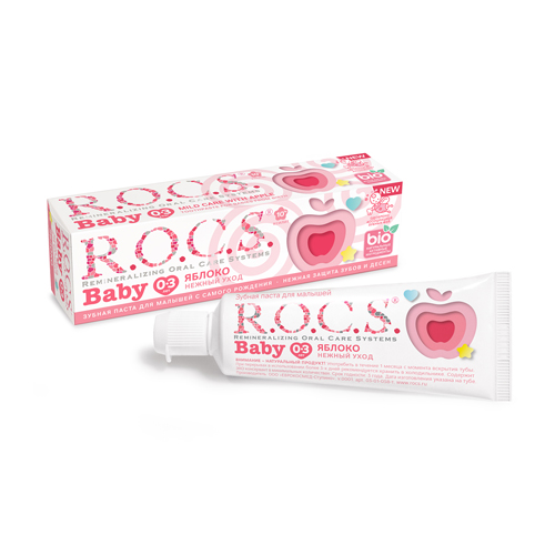 R.O.C.S. Зубная паста Baby Нежный уход Яблоко 45 гр (R.O.C.S., Baby 0-3 года)