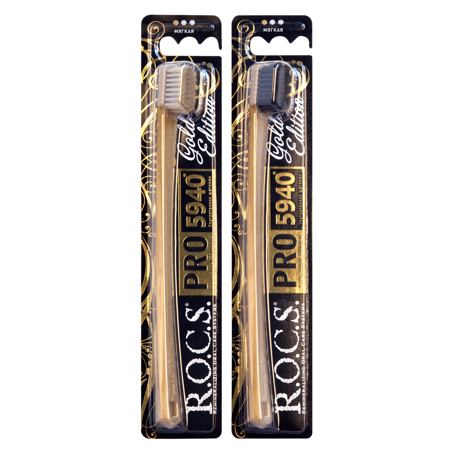 R.O.C.S. Зубная щетка мягкая PRO Gold Edition (R.O.C.S., R.O.C.S. PRO)