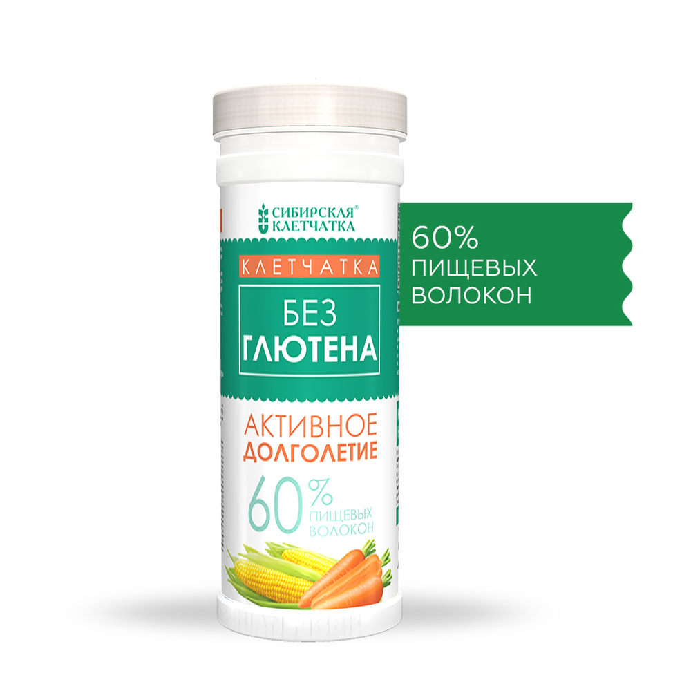  Сибирская клетчатка Безглютеновая Активное долголетие, 200 гр (Сибирская клетчатка, Безглютеновая продукция) фото 1