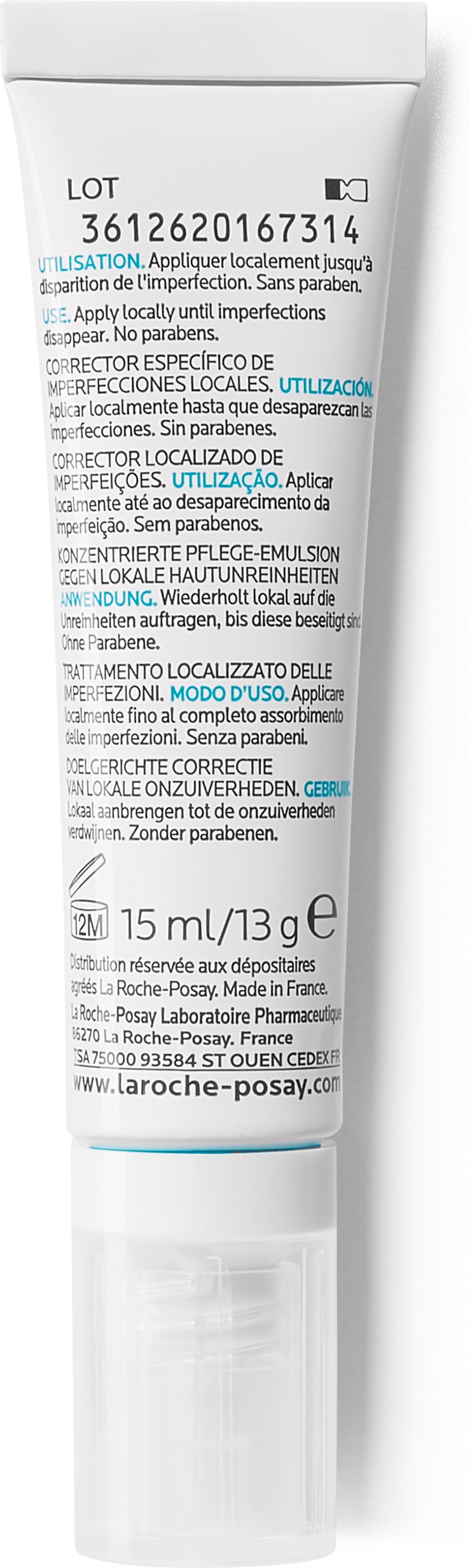 Ля Рош Позе Эмульсия корректирующая локального действия для жирной проблемной кожи Эфаклар А.I. 15 мл (La Roche-Posay, Effaclar) Ля Рош Позе Эмульсия корректирующая локального действия для жирной проблемной кожи Эфаклар А.I. 15 мл (La Roche-Posay, Effaclar) фото 5