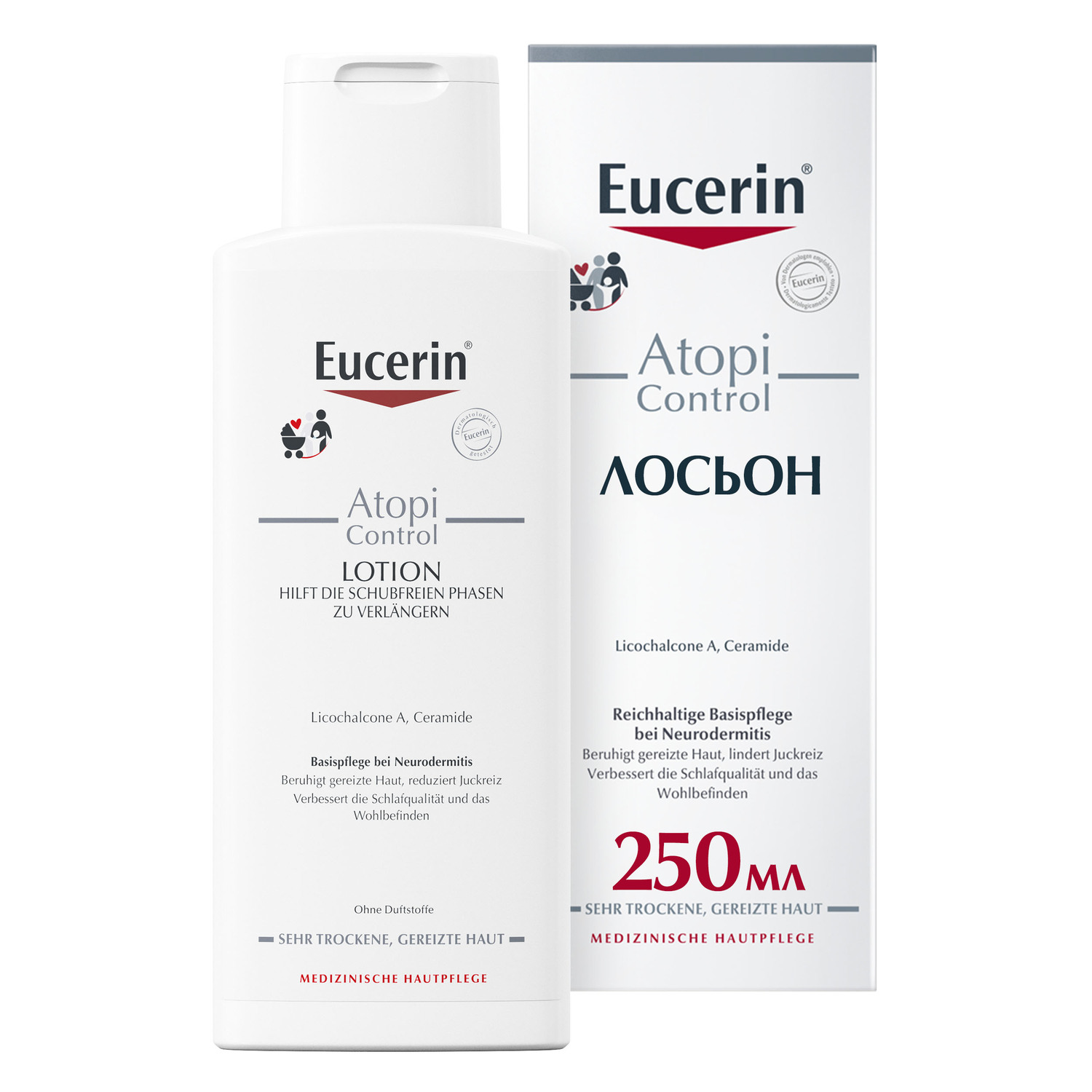 Эуцерин Лосьон для тела для взрослых, детей и младенцев, 250 мл (Eucerin, Atopi Control) фото 0