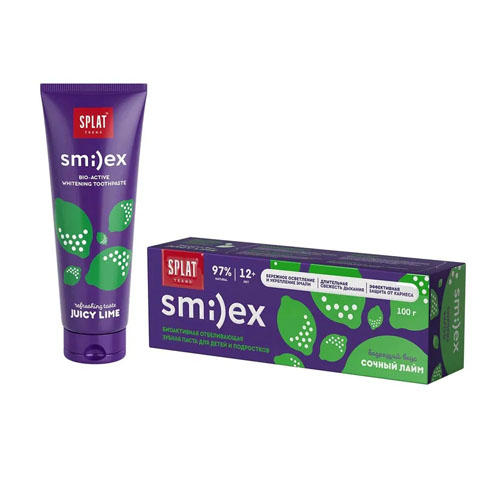 

Splat Зубная паста для подростков SMILEX сочный лайм 100 г (Splat, Smi)ex), Smi)ex
