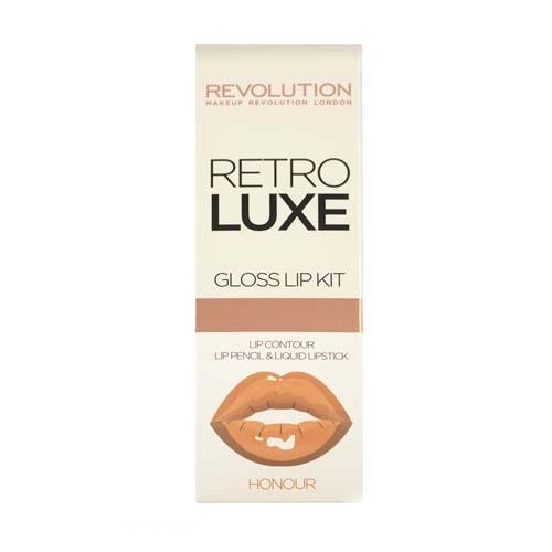 Набор для макияжа губ Retro Luxe Kits (Makeup Revolution, Губы)