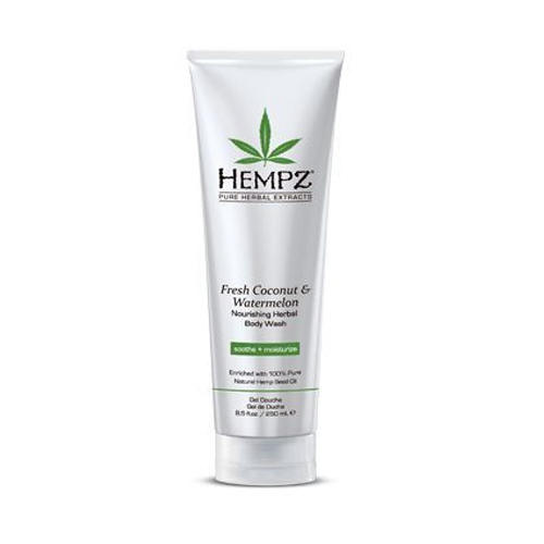 hempz fresh coconut and watermelon herbal moisturizer молочко для тела увлажняющее кокос и арбуз 500 мл Hempz Гель для душа Fresh Coconut & Watermelon Herbal Body Wash, 250 мл (Hempz, Кокос и арбуз)