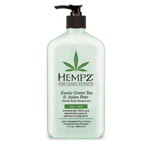 Хемпз Молочко для тела увлажняющее Зеленый чай и Груша Exotic Green Tea and Asian Pear Herbal Moisturizer, 500 мл (Hempz, Экзотика) фото 0