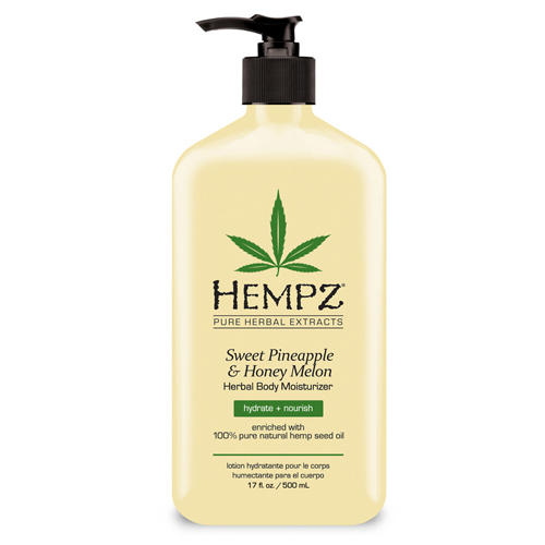 Хемпз Молочко для тела увлажняющее Sweet Pineapple Honey Melon Herbal Body Moisturizer, 500 мл (Hempz, Ананас и медовая дыня) фото 0