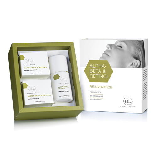 Холи Лэнд Набор Alpha-Beta&Retinol: Prepping Lotion 125 мл + Day Defense Cream 50 мл + Restoring Cream 50 мл (Holyland Laboratories, Alpha-Beta & Retinol) фото 0