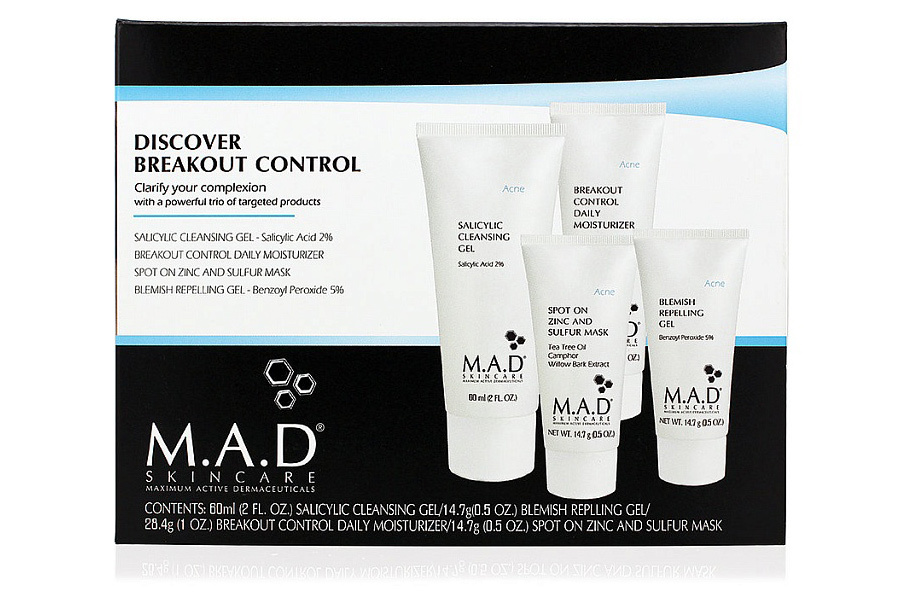 Мад Дорожный набор препаратов для жирной, комбинированной и кожи с акне Acne Discovery Kit (M.A.D., Acne) фото 0