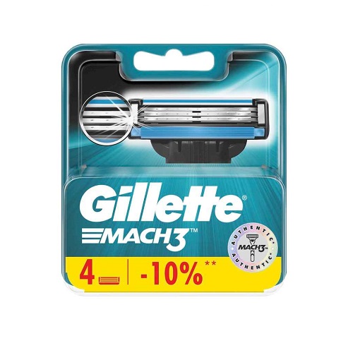 Жиллетт Mach 3 сменные кассеты для бритья N4 1 шт (Gillette, Бритвы и лезвия) фото 0