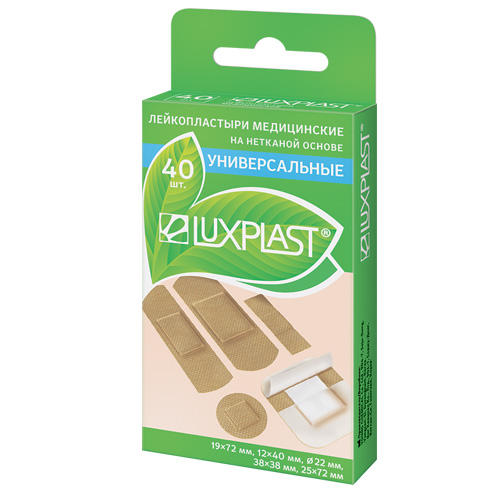 Luxplast Пластырь универсальный на нетканой основе набор 40 шт (Luxplast, Пластырь)
