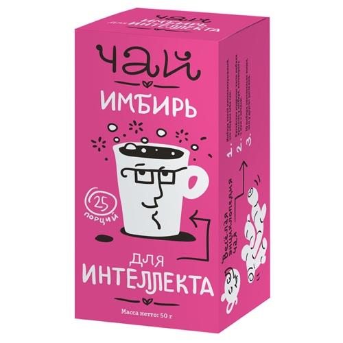 Леовит Чай Имбирь для интеллекта. 25 пакетов по 2 г. Упаковка 50 г (Леовит, Леовит) фото 0