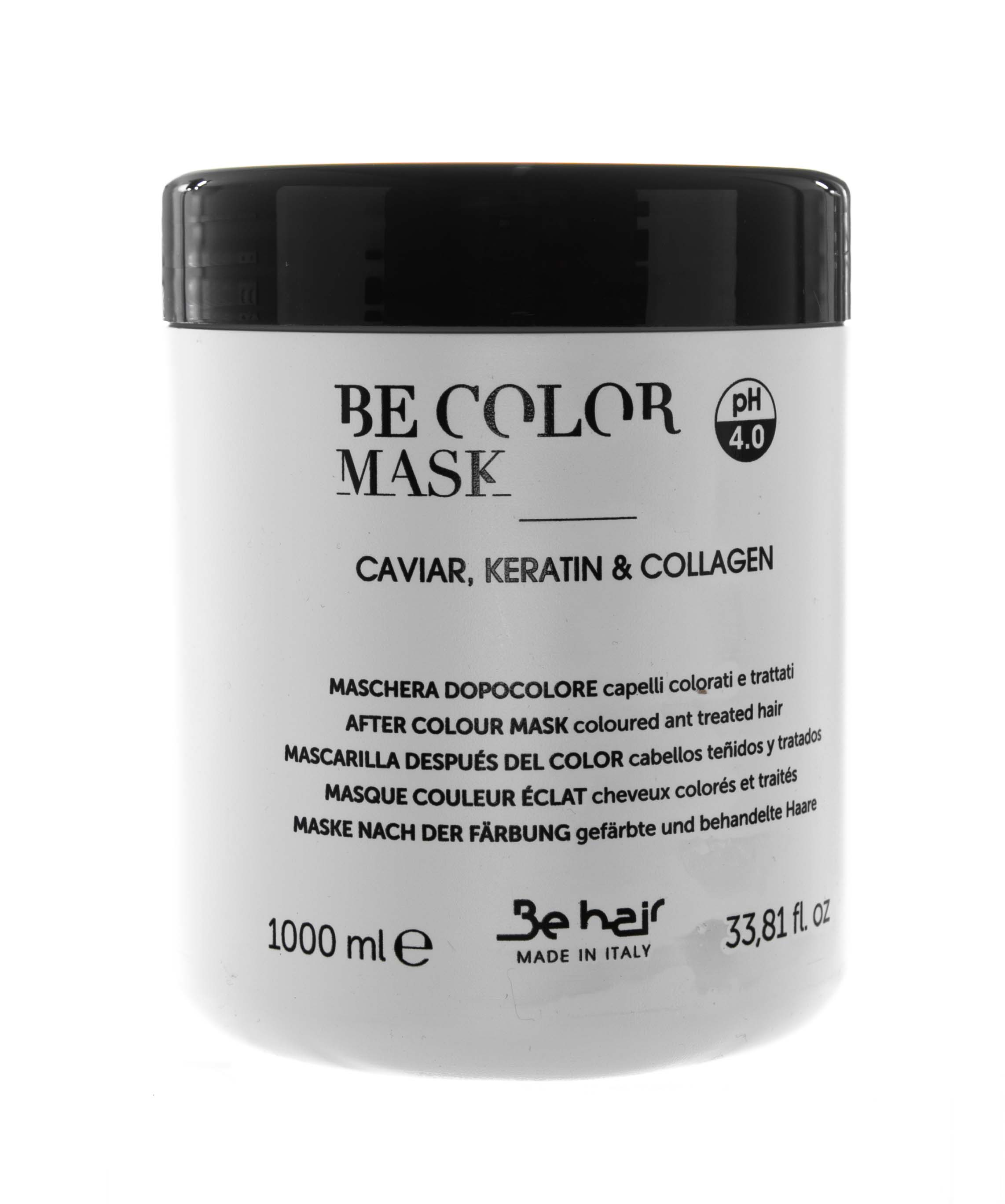 Be Hair Маска-фиксатор цвета для окрашенных волос, 1000 мл (Be Hair, Be Color) sea of spa professional маска для волос с кератином для сухих поврежденных и окрашенных волос 500 мл