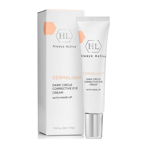 Holyland Laboratories Корректирующий крем с тоном DERMALIGHT DARK CIRCLE CORRECTIVE EYE CREAM WITH MAKE-UP, 15 мл. фото