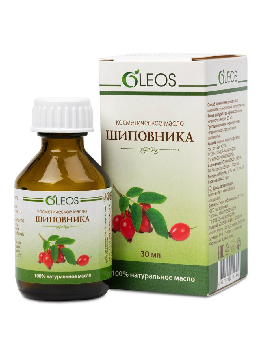 Олеос Косметическое масло Шиповника 30 мл (Oleos, Косметические масла) фото 0