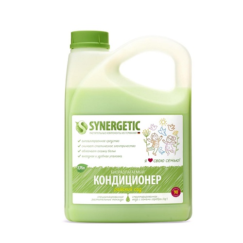 Synergetic Кондиционер для белья Райский сад, 2750 мл (Synergetic, Стирка) synergetic для мытья пола райский сад 0 75л