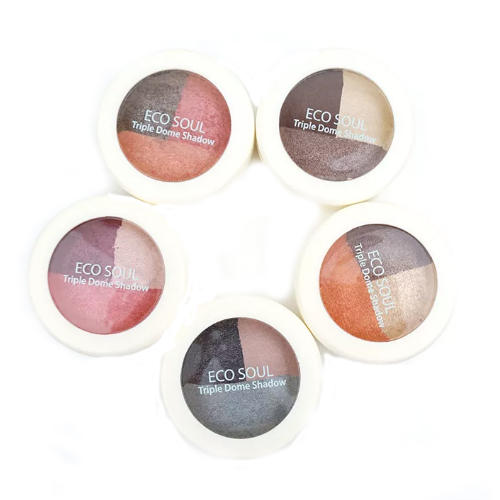 Тени для век тройные Eco Soul Triple Dome Shadow, 6,5 г (The Saem, Eye)