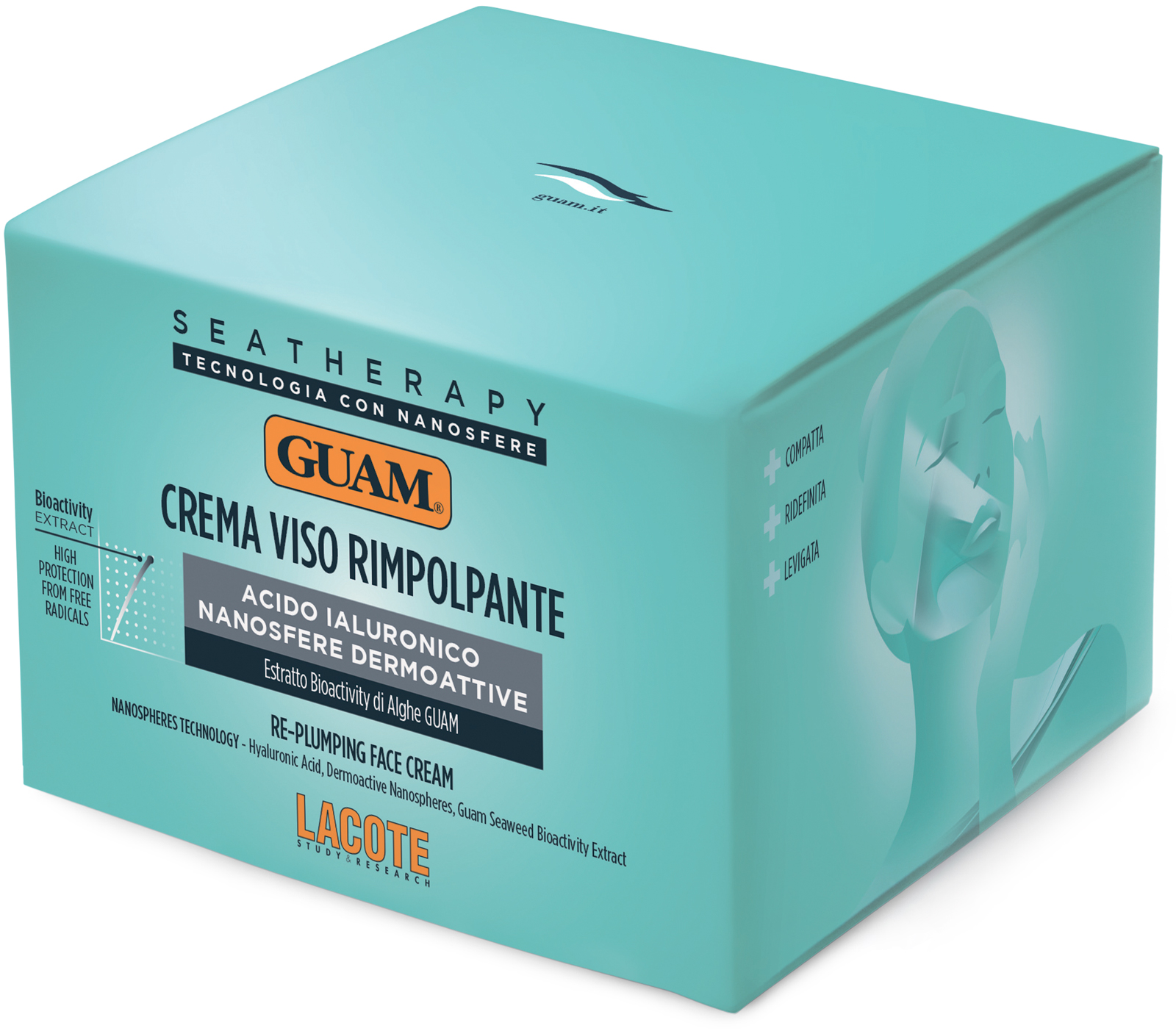 Гуам Крем для лица уплотняющий моделирующий контур Crema Viso Rimpolpante, 50 мл (Guam, Seatherapy) фото 0