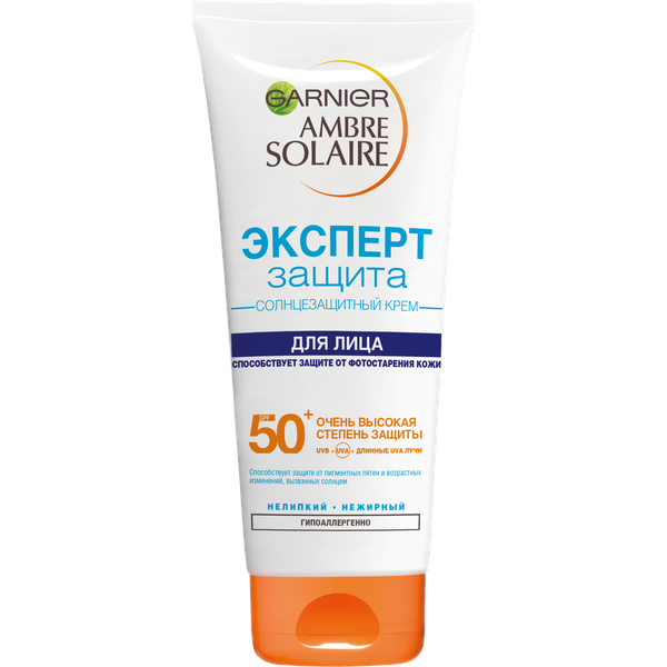 

Garnier Крем для лица SPF50+ Ambre Solaire, 100 мл (Garnier, Amber solaire), Amber solaire
