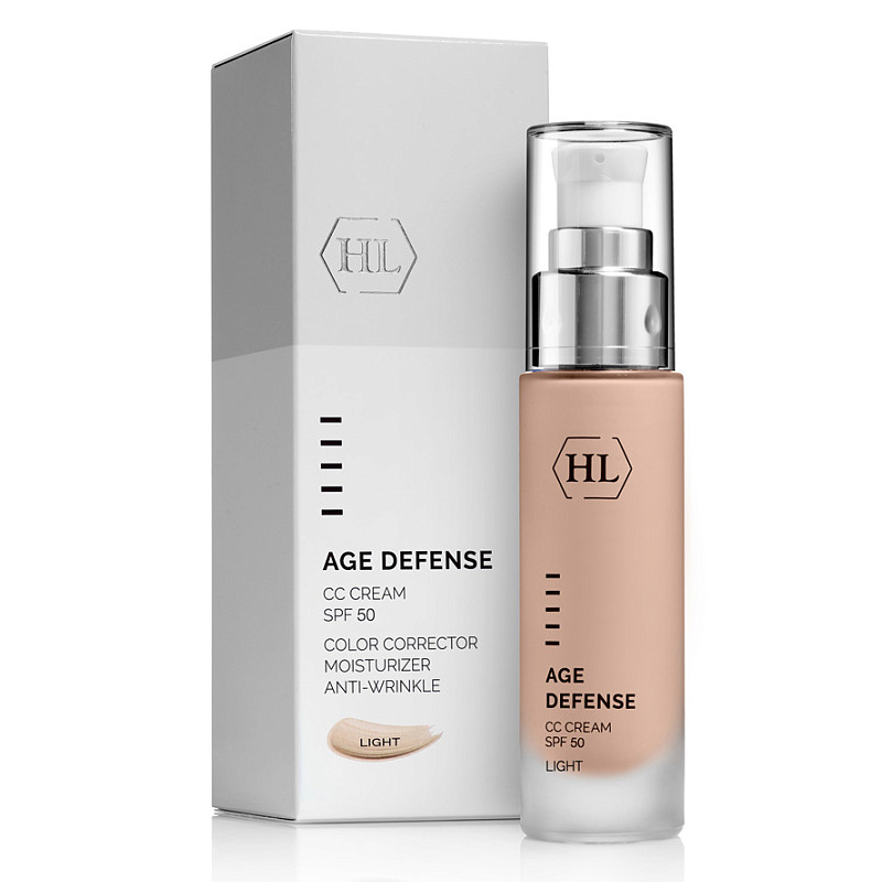 Холи Лэнд Корректирующий крем (светлый) для всех типов кожи CC Cream SPF 50 Light, 50 мл (Holyland Laboratories,  Age Defense) фото 0